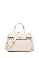 Woman Beige Long Strap Chain Detailed Handbag | Derimod Woman Beige Long Strap Chain Detailed Handbag | Derimod