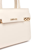 Woman Beige Long Strap Chain Detailed Handbag | Derimod Woman Beige Long Strap Chain Detailed Handbag | Derimod