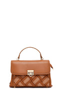 Women's Brown Long Strap Patterned Handbag | Derimod Women's Brown Long Strap Patterned Handbag | Derimod
