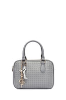 Kadın Gri Uzun Askılı Baskılı Klasik Kol Çantası | Derimod Kadın Gri Uzun Askılı Baskılı Klasik Kol Çantası | Derimod