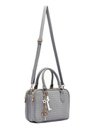 Kadın Gri Uzun Askılı Baskılı Klasik Kol Çantası | Derimod Kadın Gri Uzun Askılı Baskılı Klasik Kol Çantası | Derimod