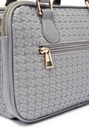 Kadın Gri Uzun Askılı Baskılı Klasik Kol Çantası | Derimod Kadın Gri Uzun Askılı Baskılı Klasik Kol Çantası | Derimod