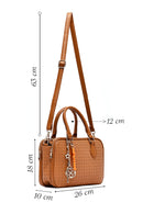 Women's Brown Long Strap Printed Classic Shoulder Bag | Derimod Women's Brown Long Strap Printed Classic Shoulder Bag | Derimod