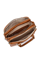 Women's Brown Long Strap Printed Classic Shoulder Bag | Derimod Women's Brown Long Strap Printed Classic Shoulder Bag | Derimod