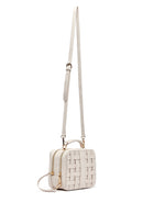 Kadın Bej Uzun Askılı Örgü Çapraz Çanta | Derimod Kadın Bej Uzun Askılı Örgü Çapraz Çanta | Derimod