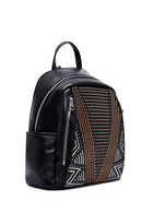 Kadın Siyah Baskılı Sırt Çantası | Derimod Kadın Siyah Baskılı Sırt Çantası | Derimod