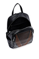 Kadın Siyah Baskılı Sırt Çantası | Derimod Kadın Siyah Baskılı Sırt Çantası | Derimod