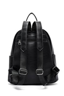 Kadın Siyah Desenli Sırt Çantası | Derimod Kadın Siyah Desenli Sırt Çantası | Derimod