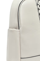 Women's Beige Patterned Backpack | Derimod Women's Beige Patterned Backpack | Derimod