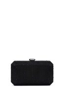 Kadın Siyah Uzun Zincir Askılı Taşlı Abiye Mini Portföy Çanta | Derimod Kadın Siyah Uzun Zincir Askılı Taşlı Abiye Mini Portföy Çanta | Derimod