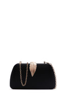 Women's Black Long Chain Strap Evening Mini Clutch Bag | Derimod Women's Black Long Chain Strap Evening Mini Clutch Bag | Derimod