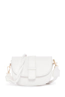 Women's White Long Strap Mini Shoulder Bag | Derimod Women's White Long Strap Mini Shoulder Bag | Derimod