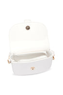 Women's White Long Strap Mini Shoulder Bag | Derimod Women's White Long Strap Mini Shoulder Bag | Derimod