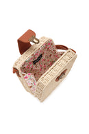 Women's Cream Long Strap Straw Crossbody Bag | Derimod Women's Cream Long Strap Straw Crossbody Bag | Derimod