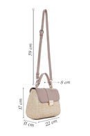 Women's Cream Long Strap Straw Handle Bag | Derimod Women's Cream Long Strap Straw Handle Bag | Derimod