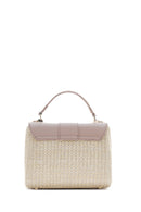 Women's Cream Long Strap Straw Handle Bag | Derimod Women's Cream Long Strap Straw Handle Bag | Derimod