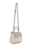 Women's Cream Long Strap Straw Handle Bag | Derimod Women's Cream Long Strap Straw Handle Bag | Derimod