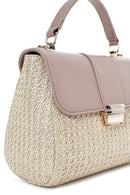 Women's Cream Long Strap Straw Handle Bag | Derimod Women's Cream Long Strap Straw Handle Bag | Derimod