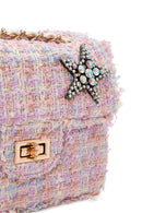 Women's Pink Long Strap Accessory Mini Shoulder Bag | Derimod Women's Pink Long Strap Accessory Mini Shoulder Bag | Derimod