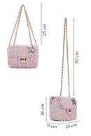 Women's Pink Long Strap Accessory Mini Shoulder Bag | Derimod Women's Pink Long Strap Accessory Mini Shoulder Bag | Derimod