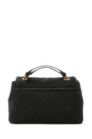 Kadın Siyah Uzun Askılı Baskılı Omuz Çantası | Derimod Kadın Siyah Uzun Askılı Baskılı Omuz Çantası | Derimod