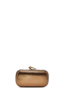 Kadın Bronz Uzun Askılı Metalik Mini Portföy Abiye Çantası | Derimod Kadın Bronz Uzun Askılı Metalik Mini Portföy Abiye Çantası | Derimod