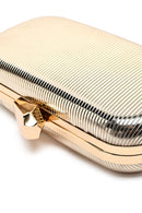 Women's Gold Long Strap Metallic Mini Clutch Evening Bag | Derimod Women's Gold Long Strap Metallic Mini Clutch Evening Bag | Derimod