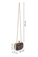 Kadın Leopar Desenli Uzun Zincir Asklı Mini Kutu Abiye Çanta | Derimod Kadın Leopar Desenli Uzun Zincir Asklı Mini Kutu Abiye Çanta | Derimod