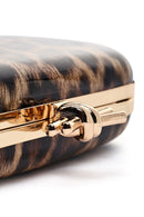 Kadın Leopar Desenli Uzun Zincir Asklı Mini Kutu Abiye Çanta | Derimod Kadın Leopar Desenli Uzun Zincir Asklı Mini Kutu Abiye Çanta | Derimod