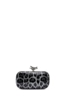 Kadın Siyah Leopar Desenli Uzun Zincir Asklı Mini Kutu Abiye Çanta | Derimod Kadın Siyah Leopar Desenli Uzun Zincir Asklı Mini Kutu Abiye Çanta | Derimod