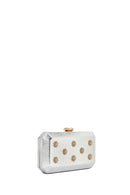 Kadın Gümüş Uzun Zincir Askılı Taşlı Metalik Mini Abiye Kutu Çanta | Derimod Kadın Gümüş Uzun Zincir Askılı Taşlı Metalik Mini Abiye Kutu Çanta | Derimod