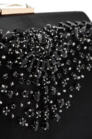 Kadın Siyah Uzun Zincir Askılı Taşlı Mini Abiye Kutu Çanta | Derimod Kadın Siyah Uzun Zincir Askılı Taşlı Mini Abiye Kutu Çanta | Derimod