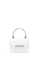 Kadın Beyaz Uzun Askılı Mini Klasik Kol Çantası | Derimod Kadın Beyaz Uzun Askılı Mini Klasik Kol Çantası | Derimod