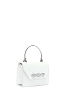Kadın Beyaz Uzun Askılı Mini Klasik Kol Çantası | Derimod Kadın Beyaz Uzun Askılı Mini Klasik Kol Çantası | Derimod