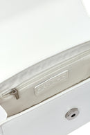 Kadın Beyaz Uzun Askılı Mini Klasik Kol Çantası | Derimod Kadın Beyaz Uzun Askılı Mini Klasik Kol Çantası | Derimod