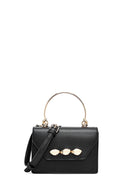 Kadın Siyah Uzun Askılı Mini Klasik Kol Çantası | Derimod Kadın Siyah Uzun Askılı Mini Klasik Kol Çantası | Derimod