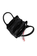 Women's Black Long Strap Accessory Fabric Handbag | Derimod Women's Black Long Strap Accessory Fabric Handbag | Derimod