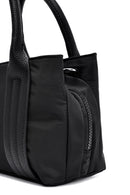Women's Black Long Strap Accessory Fabric Handbag | Derimod Women's Black Long Strap Accessory Fabric Handbag | Derimod