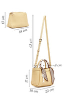 Kadın Sarı Uzun Askılı Aksesuarlı Kol Çantası | Derimod Kadın Sarı Uzun Askılı Aksesuarlı Kol Çantası | Derimod