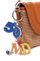 Women's Brown Long Straw Crossbody Bag | Derimod Women's Brown Long Straw Crossbody Bag | Derimod