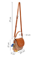 Women's Brown Long Straw Crossbody Bag | Derimod Women's Brown Long Straw Crossbody Bag | Derimod