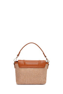 Women's Brown Long Straw Crossbody Bag | Derimod Women's Brown Long Straw Crossbody Bag | Derimod