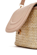 Kadın Pembe Uzun Askılı Hasır Çapraz Çanta | Derimod Kadın Pembe Uzun Askılı Hasır Çapraz Çanta | Derimod