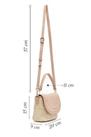 Kadın Pembe Uzun Askılı Hasır Çapraz Çanta | Derimod Kadın Pembe Uzun Askılı Hasır Çapraz Çanta | Derimod