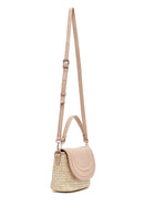 Kadın Pembe Uzun Askılı Hasır Çapraz Çanta | Derimod Kadın Pembe Uzun Askılı Hasır Çapraz Çanta | Derimod