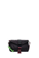 Kadın Siyah Uzun Askılı Mini Kumaş Çapraz Çanta | Derimod Kadın Siyah Uzun Askılı Mini Kumaş Çapraz Çanta | Derimod