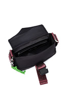 Kadın Siyah Uzun Askılı Mini Kumaş Çapraz Çanta | Derimod Kadın Siyah Uzun Askılı Mini Kumaş Çapraz Çanta | Derimod