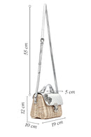 Kadın Gümüş Aksesuarlı Uzun Askılı Hasır Çapraz Çanta | Derimod Kadın Gümüş Aksesuarlı Uzun Askılı Hasır Çapraz Çanta | Derimod