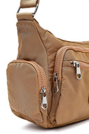 Kadın Bej Kumaş Çapraz Çanta | Derimod Kadın Bej Kumaş Çapraz Çanta | Derimod