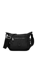 Kadın Siyah Kumaş Çapraz Çanta | Derimod Kadın Siyah Kumaş Çapraz Çanta | Derimod